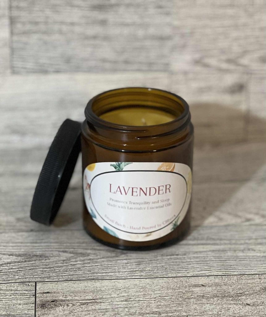 Lavender Beeswax Candle