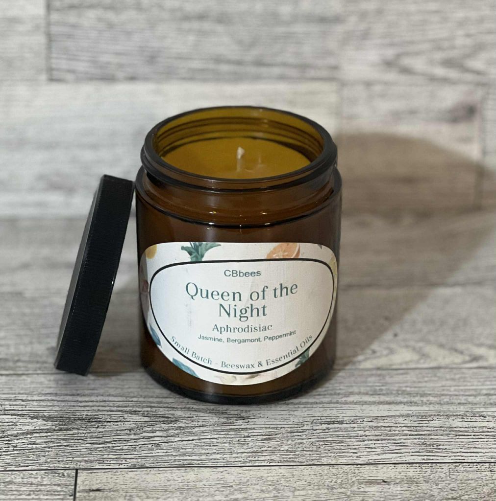 Queen of Night Beeswax Candle