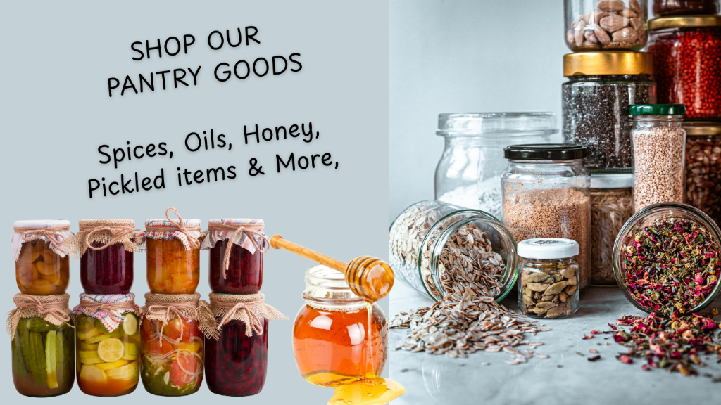 Pantry Items (Spices, Jams, Honey, Oils, Pickled & More)