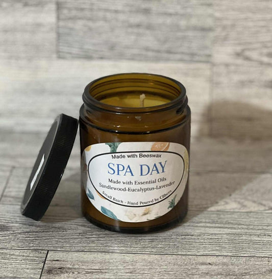 Spa Day Beeswax Candle