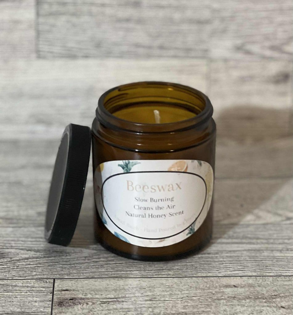 Unscented Beeswax Candle