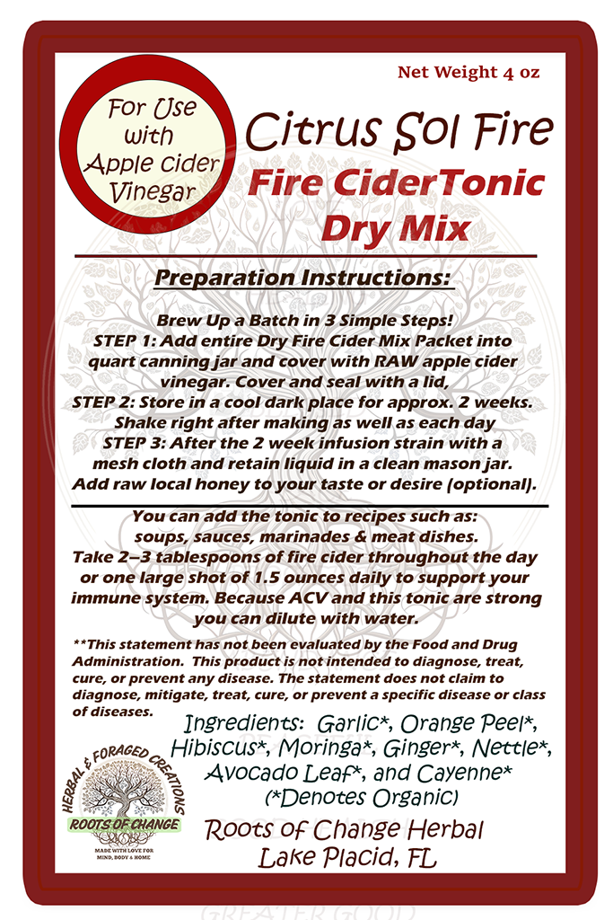 Fire Cider Tonic Dry Mixes