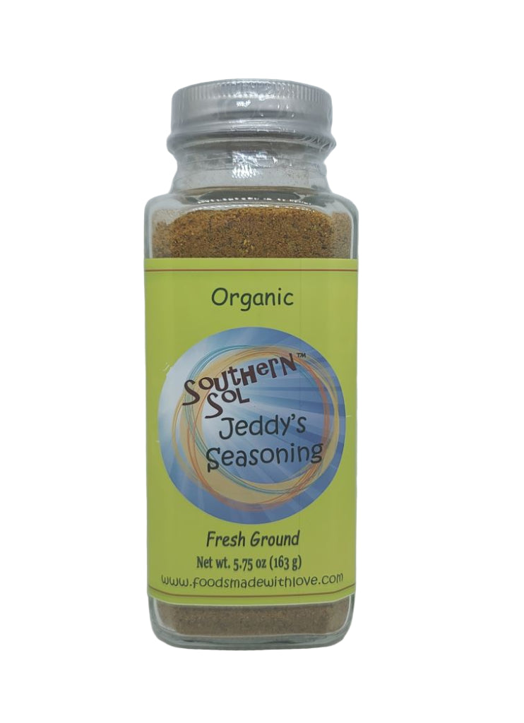 Jeddy's Seasoning Large Glass Bottle - Southern Sol All Purpose Seasoning