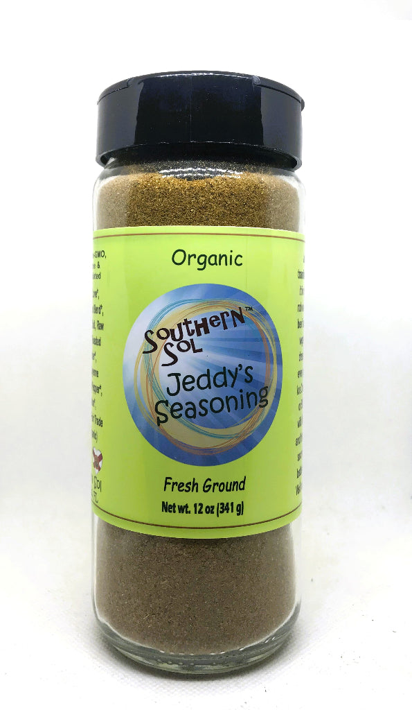 XL Glass Bottle Jeddys All Purpose Seasoning Southern Sol