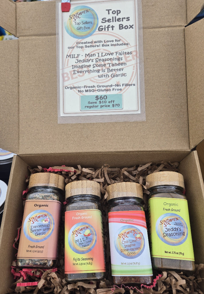 Southern Sol top sellers gift box with all purpose seasoning