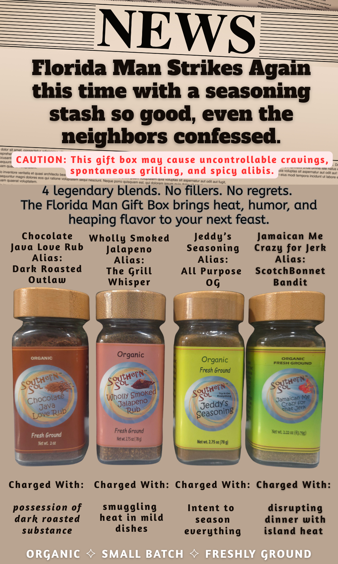 Seasoning & Spice Gift Boxes by Southern Sol Seasonings